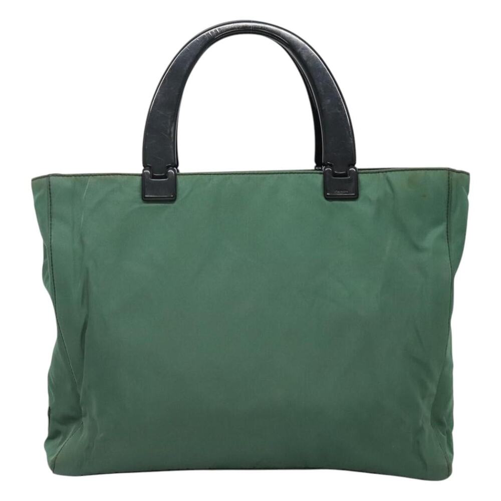 PRADA Hand Bag Nylon Green - Picture 2 of 9